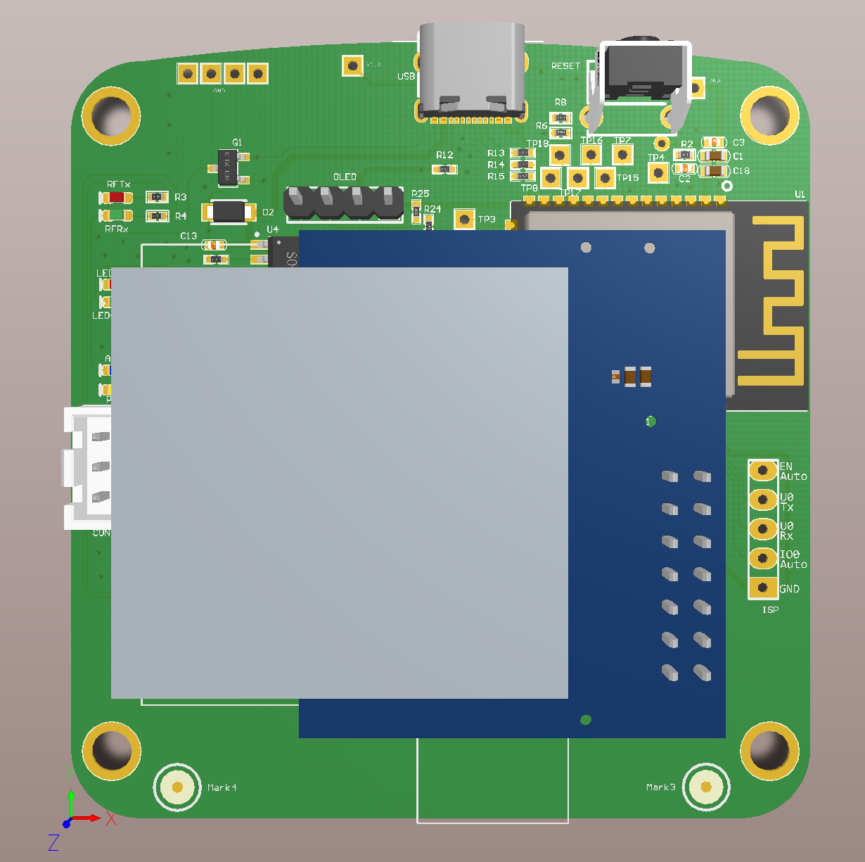Anchor PCB 3D Rendering