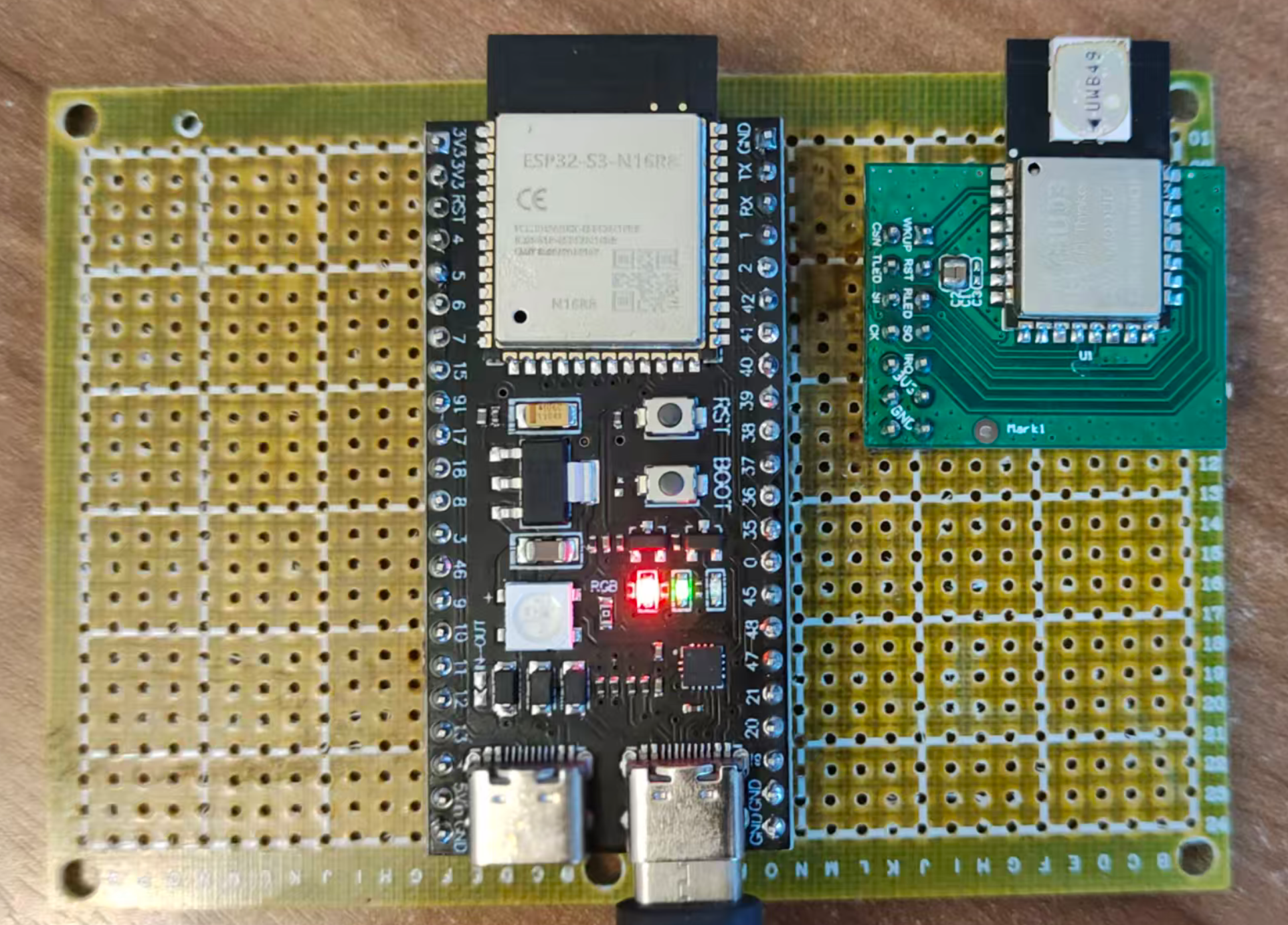 ESP32S3-DevKit + DWM3000 模块